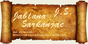 Jablana Sarkanjac vizit kartica